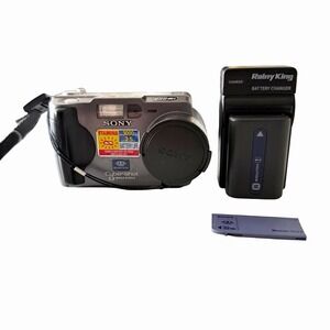 Sony Cyber Shot DSC S30 Digital Camera Flip Screen 1.3 MP Y2K Tested Works